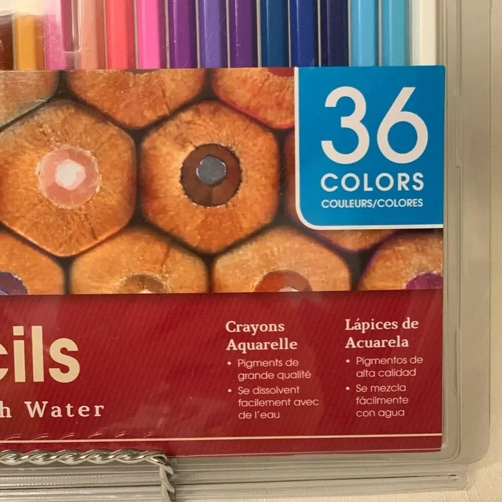 NIB Watercolor Pencil 36pc Color Set Artwork Designer Deco Create ART ADVANTAGE